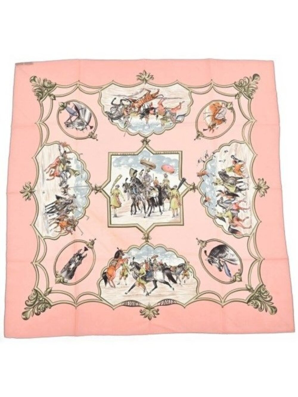 Hermes Bandana Scarf Pink